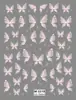 Nuevas pegatinas para uñas con relieve 5D, color de dibujos animados tridimensional, linda flor pequeña, margarita de cinco pétalos con pegatinas adhesivas para uñas