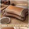 Almohada de trigo sarraceno de verano, Núcleo de almohada de ratán helado de verano, Almohada de protección para la columna cervical de adultos, Almohada especial de bambú para ayudar a dormir, Almohada dura de flor de grano entero