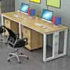Escritorio de oficina para personal multiusuario, escritorio de computadora y combinación de silla, escritorio de jefe de oficina, escritorio de oficina simple y moderno
