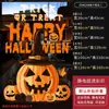 Calcomanías Decorativas de Halloween Puerta de Vidrio Arreglo de Atmósfera de Terror Calabaza Fantasma Adhesivos Estáticos para Ventana Accesorios de Bar Sala de Escape