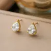 Brincos de aço titânio brincos de alta qualidade temperamento de nicho Flor adorável de pérola brincos com borla joia versátil atacado feminino