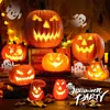 Decoración de Halloween Linterna de Calabaza Hueca Accesorios Luminosos Parque Temático Escena Exterior Arreglo de Producto Adorno de Calabaza Grande