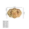 Jingmao Hardware Estilo Chino Nuevo Panel de Cerradura para Caja de Vino Antigua Hebilla de Caja de Panel Se Puede Combinar con Candado de Contraseña Bronce Bronce