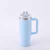 Amazon Taza de Acero Inoxidable 304 con Popote Capacidad Grande Asa 40 oz Primera Generación Taza para Coche Mantiene el Frío Taza para Té de Frutas