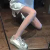 Elegantes Medias con Estampado Floral y Entrepierna de Algodón para Mujer, Medias Sexys Jacquard de Diosa