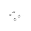Espaciadores de Cuentas DIY Cuentas Plateadas Galvanizadas con Pedrería Rueda Llanta Pulsera Collar Joyería Accesorios para Bolígrafos con Cuentas