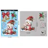 Pegatinas navideñas con efecto brillante, pegatinas de cristal de muñeco de nieve, para decorar escaparates de centros comerciales, pegatinas electrostáticas de Papá Noel