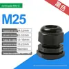 Conector à prova d'água para fio e cabo de nylon de plástico com cabeça de gelan selada e fixa em polegadas métricas PG7/9/M12/M16