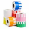 Etiquetas Adhesivas de Colores con Forma de P para Cables de Datos, Cables de Red y Cables Eléctricos, Etiquetas Impermeables y Resistentes al Desgarro para Cables de Red, Escribibles a Mano