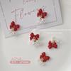 Decoraciones para Uñas Estilo Chino Mariposa Colorida Combinada con Colgante de Campana de Cristal Dorado Uñas Navidad Transfronterizo
