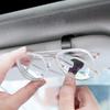 Clip para gafas de coche, soporte multifunción para gafas de sol, compartimento para gafas, parasol para coche