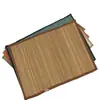Porta-copos Estilo Chinês, Jogos Americanos Retangulares de Bambu, Tapetes de Bambu para Isolamento Térmico, Tapetes Antiderrapantes para Panelas de Mesa de Jantar Doméstica, Atacado, Estilo Pastoral