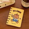 Libro original de dibujos animados de Tengyi, libro de mano con diseño de oso, de gran valor colorido, cuaderno de dibujo de bolsillo A7, cuaderno de espiral, papelería