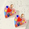 Brincos de Amor Dopamina Brincos de Nicho Cor Doce Presente de Dia dos Namorados Venda Quente Transfronteiriça