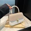Bolsa Pequena 2025 Nova Primavera e Verão Bolsa Quadrada Pequena Simples Bolsa Feminina da Moda Estilo Estrangeiro Bolsa Transversal de Ombro para Trabalho