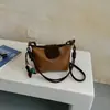 Bolso nuevo transfronterizo para mujer Melade retro gamuza felpa bolso de axila 2026 estampado de leopardo un solo hombro bandolera bolso tipo dumpling