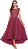 Amazon Vestido de Noche Comercio Exterior Europeo y Americano Nuevo Elegante Delgado Vestido Fiesta Fiesta Banquete Vestido Largo