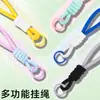 Lanyard para Teléfono Popular Creativo Simple Portatarjetas de Muñeco Tablero para Tarjeta de Embarque Llavero para Mochila Cuerda Trenzada Colorida Accesorio Colgante