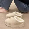 Botas de Neve Quentes de Salto Alto para Mulheres 2024 Outono e Inverno Nova Moda Peça Única Bico Redondo Solado Grosso Atacado Com Veludo