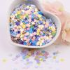 Estrellas huecas sirena flor de cerezo maquillaje de escenario infantil brillo lentejuelas diy material pegamento funda de teléfono móvil lentejuelas 10g