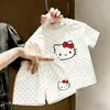 Conjunto de Roupas de Verão Infantil 2026 Novo Estilo Meninos e Meninas Estilo Coreano Casual Solto Desenho Animado Conjunto de Duas Peças para Crianças Pequenas e Médias Estilo Quente