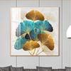 Pintura cuadrada de arte para decoración del hogar, fondo de pared para sofá, pintura de porcelana con cristal de diamante de aleación de aluminio