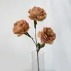 3 Cabezas de Flores de Seda de Peonía para Decoración de Recepción de Hotel, Arreglo Floral de Boda, Flores Artificiales Directamente de la Fábrica Fuente