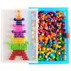 Rompecabezas 3D con Forma de Hongo Juguete Creativo de Bricolaje para Niños de Preescolar con Piezas Grandes para Insertar y Jugar