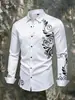2026 E-commerce Transfronteiriço da Amazon Nova Camisa Masculina Moda Europeia e Americana Estampagem a Quente Slim Fit Gola Manga Curta Tamanho Plus Size Camisa Homem