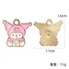 Colgantes de esmalte de la linda serie Sanrio oso de dibujos animados, My Melody, perro Pacha accesorio DIY colgantes pequeños