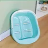 Cubo para Pediluvio Casero Pediluvio Engrosado de Plástico Masajeador de Pies con Cuatro Ruedas Venta Directa de Fábrica Lavabo Impresión Publicitaria