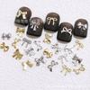 Nueva Celebridad de Internet Lazo Aleación Joyería para Arte de Uñas Tridimensional Retro Calcomanías Decorativas para Uñas Accesorios de Lazo Hueco al Por Mayor