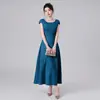 Elegante vestido largo formal para comercio exterior, nuevo modelo 2026, adelgazante, adecuado para ocasiones formales y para ir al trabajo, vestido sencillo, suministro del fabricante
