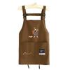 Delantal de Estilo Occidental Personalizado para Hogar Cocina Antisalpicaduras Cocina Cintura Adulto Dibujos Animados Catering Especial Ropa de Trabajo