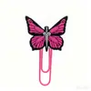 Bestseller transfronterizo: clips de papel con forma de mariposa, clips de papel de PVC de dibujos animados, marcapáginas para cuaderno y pequeños artículos de regalo