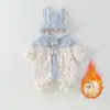 Ropa para Bebé para Otoño, Mameluco Súper Lindo y Adorable para Niña, Conjunto con Capucha Elegante para Gatear para Bebé de Primavera y Otoño