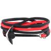 AliExpress comercio exterior moda popular náutico estilo marino viento pirata barco ancla pulsera de cuerda trenzada venta directa de fábrica