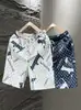 Pantalones Cortos Jacquard Delgados de Verano Sueltos Casuales para Hombre, Modernos y Elegantes, Pantalones de Cinco Puntos de Longitud Media para Hombre, Adecuados para Usar al Aire Libre