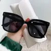 Gafas de Sol Cuadradas Gm Estilo Coreano 2025 Tendencia Celebridad de Internet Rostro Simple Rostro Grande Gafas de Sol con Protección UV para Hombres y Mujeres