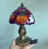 Luminária de Vitral Estilo Tiffany de Halloween Transfronteiriça