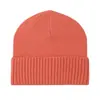 Chapéu Feminino Novo Estilo para Outono e Inverno, Versão Coreana, Protege as Orelhas, Moderno, Engrossado, Quente, Afina o Rosto, Gorro, Chapéu de Lã de Tricô Grosso, Cor Sólida