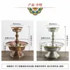 Taza Protectora Artesanal de Cobre Puro Extra Grande de 15 cm para Adorar a Buda, Adorno Étnico Tántrico para el Hogar