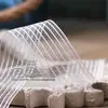 Pez Cinto Coreano Raya de Seda Malla de Nieve Cinturón Accesorios para el Cabello Material DIY Ropa Boda Línea Blanca Punto Saltante Malla Dura