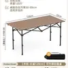 Juego Completo de Equipo de Camping, Mesa Plegable para Exteriores, Mesa Portátil Tipo Rollo de Huevo y Sillas para Acampar y Picnic