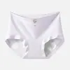 Ropa interior de periodo antibacteriana para niñas estudiantes de 10 A, algodón puro, longitud extendida, a prueba de fugas, transpirable, tiro medio, calzones de estudiante