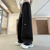 Pantalones de chándal rectos de pierna ancha para niñas, primavera y otoño 2025, nuevo estilo, joggers casuales modernos para niños de secundaria