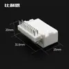 1318853-1 24P Conector Automotivo Doméstico Chicote Elétrico Conector Série 0.7 Branco 24 Furos Pino Curvo