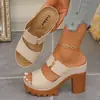 Moda Transfronteriza Europea y Americana 2026 Sandalias de Punta Abierta Tallas Grandes para Mujer Estilo Nuevo Europeo y Americano Comercio Exterior Transfronterizo Venta al por Mayor Tallas Grandes