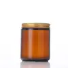Pote de Creme de Vidro com Tampa de Alumínio de Borda Enrolada, Frasco de Loção Corporal de Vidro, Frasco Dosador Cosmético, Venda por Atacado de Potes de Creme