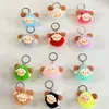Llavero de felpa de lana pequeño de dibujos animados, lindo y creativo colgante de bola de lana pequeña, decoración para mochila de estudiante, pequeño regalo